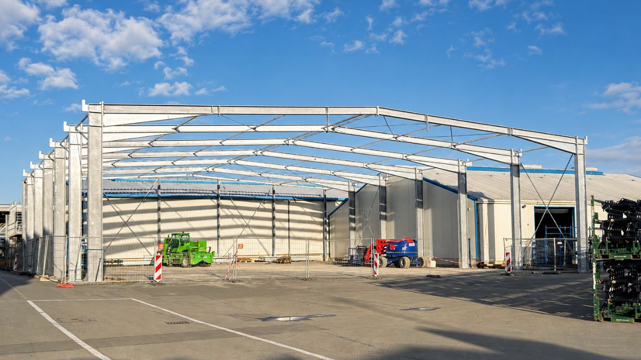 Hallenkonstruktionen und Stahltragwerk - Gockeln Metallbau Paderborn Höxter